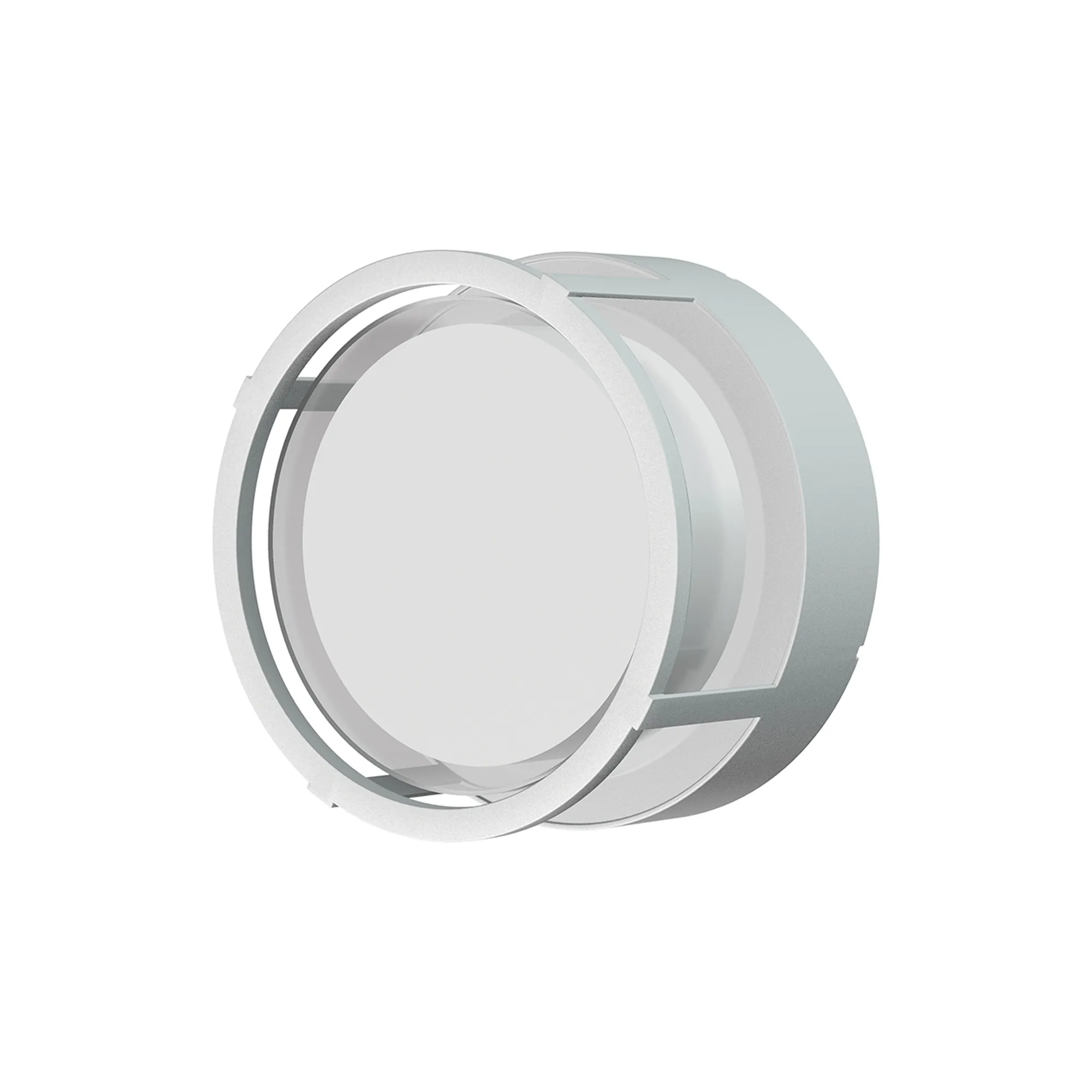 M8858  Creek Round Open Frame Ceiling/Wall Light, 15W LED, CCT, IP65 Outdoor, White